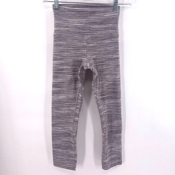 Lululemon Size 2 Purple Space Dye Herringbone Align Crop 21" Athletic Leggings - Picture 1 of 8